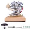 Kooteyybhyy Engine Model Kit That Works, 4.2CC V Twin Four Stroke Gasoline Internal Combustion Engine Model, Educational and Intellectual Collectible Toy for Adults (RTR) view 1