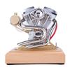 Kooteyybhyy Engine Model Kit That Works, 4.2CC V Twin Four Stroke Gasoline Internal Combustion Engine Model, Educational and Intellectual Collectible Toy for Adults (RTR) view 3