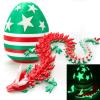 HyBaiS 19" Large 3D Printed Dragon Egg with Dragon Inside, Glow in the Dark Articulated Dragon Toy, Giant Surprise Birthday Gift for Boys Girls Kids Teens Ages 5-7 8-12 view 1