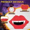 Birchio Vampire Pinatas Bundle with a Blindfold and Bat (16x12.5x4 Inches), Perfect for Theme Decoration, Games, Birthday view 3