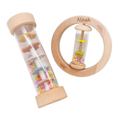 Personalized Baby Rattle Sensory Toys-Simulate the Sound of Rain,Baby Shower Gifts