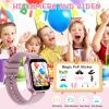 Moremore Smart Watch for Kids with 39 Games, Kids Watch with Touch Touchscreen Alarm Clock, HD Camera, Pedometer, Gifts Toys for Ages 3-12 Years Old for Boys Girls, Pink view 4