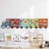 BlueWood Felt Wall Busy Board Panels, Toddler Learning Activity Center, Montessori Philosophy Sensory, Educational Toys, Conducive to All-Round Development - Train view 2