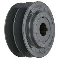 1 3/8" 2-grv Adj Motor Pulley, 97J56