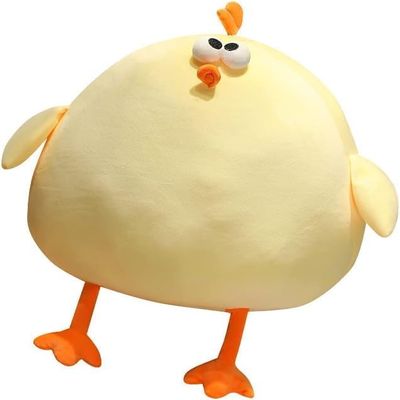 19.7inch Fluffy Fat Chicken Plush Pillow,Soft Mother Hen Stuffed Toys,Decorative Chickens Neck Pillow Cushion Throw Pillow,Yellow Fat Chicken Stuffed Animal Plushies Doll for Home Deco Kids Toy Gift