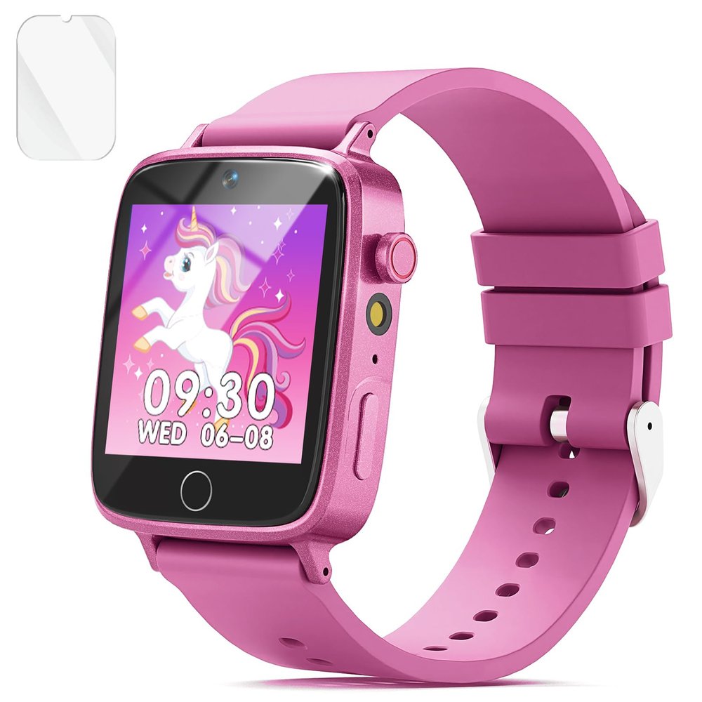 NBKLS Kids Watch for Girls Boys Chirstmas Birthday Gifts Toys, Kids Smart Watches Girls with 26 Educational Games & 100+ Learning Cards, Music Player, HD Touch Screen