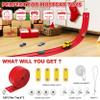 16 Ft Flexible Race Car Ramp Track for Kids Toy with Suction Cups, Compatible with Diecast 1/64th Cars, Rolls Up Portable Racetrack Party Favor Gifts for Boys Ages 3-10 Year Old (Racing Red) view 4