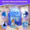 Princess Play Tent for Girls Ice Castle Imaginative Fairy Tale Pretend Game Playhouse Indoor Outdoor Pop Up Kids Tent Toy Gift for Children Toddlers Festival Birthday Party view 2