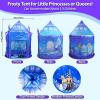 Princess Play Tent for Girls Ice Castle Imaginative Fairy Tale Pretend Game Playhouse Indoor Outdoor Pop Up Kids Tent Toy Gift for Children Toddlers Festival Birthday Party view 3