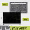2 pcs 5 x 8 FT Cornhole Mat Durable Cornhole Pitch Pads with Waterproof Backing Felt Surface for Board Stability & Toss Bag Protection Outdoor Playing Surface for Backyard Tailgating & Lawn Games view 2