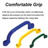 2Pcs Playground Handle Kit, Plastic Yellow Playhouse Grab Handle Climbing Frame Grips with Screws, Park Treehouse Swing Accessories view 3