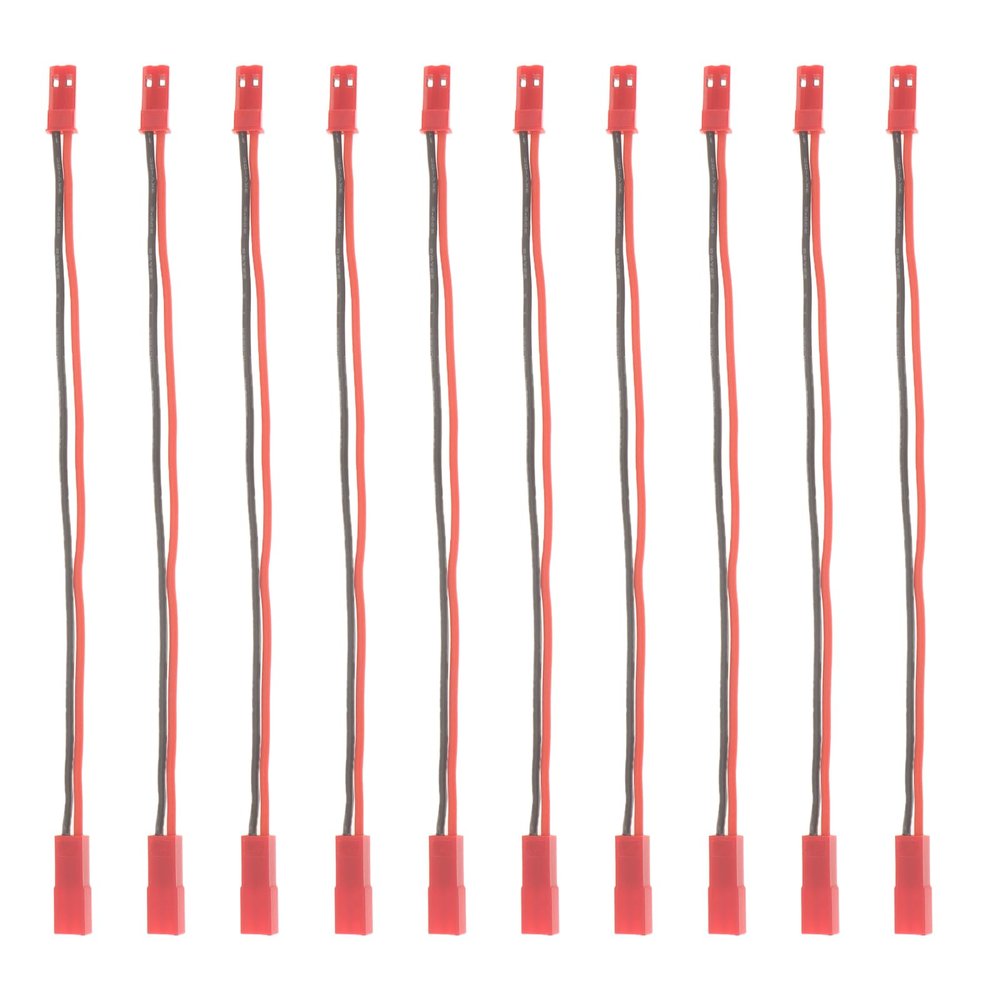 AEDIKO 10pcs JST Extension Cable JST Male to Female Connector 22AWG 5.9 Inch RC Motor ESC Conversion Cable Plug Wire Adapter for RC Car Accessories
