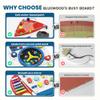 BlueWood Wooden Wall Busy Board Panels, Toddler Learning Activity Center, Montessori Philosophy Sensory, Educational Toys, Conducive to All-Round Development - Rocket view 3