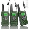 BUKEWIT Walkie Talkies for Kids 3 Pack,3 Miles Rechargeable Kids Walkie Talkies to Camping,22 Channels/NOAA Weather Alert/VOX Function & LED Flashligh for 6-12 Years Old Boys Girls Xmas Birthday view 1