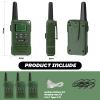 BUKEWIT Walkie Talkies for Kids 3 Pack,3 Miles Rechargeable Kids Walkie Talkies to Camping,22 Channels/NOAA Weather Alert/VOX Function & LED Flashligh for 6-12 Years Old Boys Girls Xmas Birthday view 2