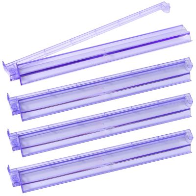4Pcs Mahjong All-in-One Racks with Pushers, Acrylic American Majiang Tile Holder, Modern Mah Jong Game Rack with Built-in Pushers, Easy Portable American Mahjong Accessories and Gifts(Light Purple)