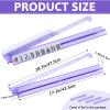 4Pcs Mahjong All-in-One Racks with Pushers, Acrylic American Majiang Tile Holder, Modern Mah Jong Game Rack with Built-in Pushers, Easy Portable American Mahjong Accessories and Gifts(Light Purple) view 2