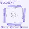 4Pcs Mahjong All-in-One Racks with Pushers, Acrylic American Majiang Tile Holder, Modern Mah Jong Game Rack with Built-in Pushers, Easy Portable American Mahjong Accessories and Gifts(Light Purple) view 4