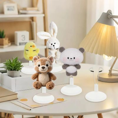 8 Pcs Doll Stands Adjustable Action Figure Stand Doll Accessorie Mini Display Holder for Different Body Types for Toy Storage