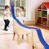 16 Ft Flexible Race Car Ramp Track for Kids Toy with Suction Cups, Compatible with Diecast 1/64th Cars, Rolls Up Portable Racetrack Party Favor Gifts for Boys Ages 3-10 Year Old (Racing Blue) view 1