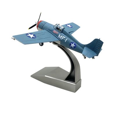 1/72 Scale WWII US Navy F4F Wildcat Fighter Model Alloy Model Diecast Plane Toy for Collection