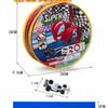 Flexable Race Car Track for Kids Toy with Suction Cups Compatible with 1/64th Cars 13 Feet Long Rolls Up Portable Racetrack (Blue Color) view 3