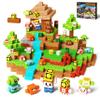 GobiDex 108PCS Magnetic Building Blocks with Rotatable Figures and Animals, Kids Game-Based STEM Learning Educational Sensory Toys for Boys and Girls, Great for Birthday Gifts view 1