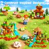 GobiDex 108PCS Magnetic Building Blocks with Rotatable Figures and Animals, Kids Game-Based STEM Learning Educational Sensory Toys for Boys and Girls, Great for Birthday Gifts view 2