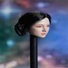 1/6 Scale Female Head Sculpt, 1/6 Asian Girl Light Suntan Skin Head Carved Model with Kind & Friendly Expression Clear Facial Hair Details for 12inch Action Figure Body (Braided Hair) view 3