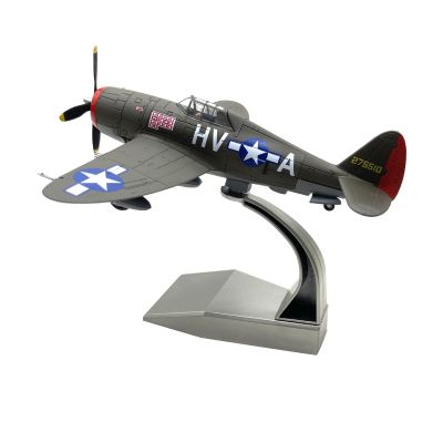 1/72 Scale WWII USAAF P-47 Thunderbolt Fighter Model Alloy Model Diecast Plane Toy for Collection