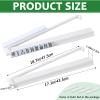 4Pcs Mahjong All-in-One Racks with Pushers, Acrylic American Majiang Tile Holder, Modern Mah Jong Game Rack with Built-in Pushers, Easy Portable American Mahjong Accessories and Gifts(White) view 2