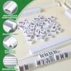 4Pcs Mahjong All-in-One Racks with Pushers, Acrylic American Majiang Tile Holder, Modern Mah Jong Game Rack with Built-in Pushers, Easy Portable American Mahjong Accessories and Gifts(White) view 3