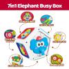 Montessori Activity Cube 6-12 months for Baby with Hanging Crib Car Seat Toys, Car Activities for 1 Year Old, Learning Sensory Baby Toys Medium Busy Board Cube for Birthday Gifts for 9 10 12 18 Month view 3