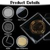 BOHUIZ 200 PCS Single Pocket Coin Flips Clear Coin Collector Protectors, 2.2x2.2 Inch Individual Transparent Plastic Sleeves Holder Small Coin Pouch for Jewelry Storage Currency Collectors view 3