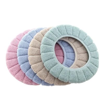 1pc Universal Pumpkin Pattern Toilet Seat Cover Warm Washable Knitting O-type Closestool Mat Children Potty Training Accessories