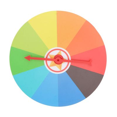 Abaodam Prize Game Wheel Small Lightweight Rotary Turntable for Classroom Learning Carnival Fun Fundraisers and Parties Enhances Creativity Hand Eye Coordination and Visual Skills