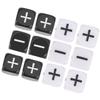 Abaodam 12Pcs Plus Minus Sign Dice Six Sided Counting Game for Party Bar Black and White view 1
