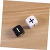 Abaodam 12Pcs Plus Minus Sign Dice Six Sided Counting Game for Party Bar Black and White view 2