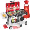 86PCS Kids Play Kitchen Toys: Kids Grill Playset with Smoke, Sound, Light, UV&Water Color-Changing Play Food, Pretend Kids Kitchen Playset, Interactive BBQ Outdoor Toys, Birthday Gift for Toddler view 1