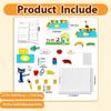 Ai fsem Cat's Big Lunch Felt Board Story Sets 25 Pcs Felt Pieces Preschool Storytelling Learning Activities for Kindergarten Family view 3
