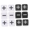 Beaupretty 12Pcs Plus Minus Sign Dice Black White Sided Counting Dice for Party Table Game Accessories view 1