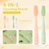 2Pcs Bottle Brush Cleaner Multifunctional Bottle Brushs Cleaner Separable Long Handle Water Cup Brush for Water Bottles and Cups Hangable Design(Green+Pink,2Pcs) view 2