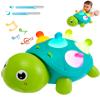 Baby Crawling Turtle Toy 6 9 12 18 Months, Infant Tummy Time Sensory Teething Musical Toys, Toddler Walking Learning Motor Skill for 1 2 3 Year Old Boy Girl Birthday Gift Valentines Day view 1