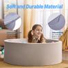 Foam Baby Ball Pit, 35.4" x 11.8" Ball Pits for Toddlers, Soft Round Baby Playpen Ball Pool for Kids, Memory Foam, Ideal Gift for Babies Indoor and Outdoor Game, Grey (Balls Not Included) view 3