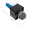 HANABASS Fake Microphone Prop Toy, 6. 69" Simulation Pretend Microphone with Square Cube Flag, Blue, Plastic, for Kids Karaoke, Costume Role Play, Party Accessories view 2