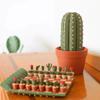 3D Printed 32PCS Cactus Chess Board Set, Succulent Cacti Chess-Advanced, Cactus-Themed Pieces, Pot Case, Roll up Cactus Board, Suitable for Plant Lovers, Family and Couple Gatherings view 1