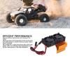 Alomejor ESC Motor Dual Fan Set Aluminum Plastic ESC Cooling Fan Set for Slash 4x4 Rustler Hoss Velineon (Gold) view 3