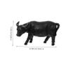 Abaodam Creative Resin Buffalo Coin Storage Jar Artistic Money Pot for Black Large Capacity Cartoon Money Box for Daily Savings and Birthday Gift view 2
