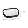 Beaupretty Rear View Mirror for Car Adjustable Angle Observation Mirror Safety Shatterproof for Back Seat Monitoring view 2