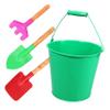 Abaodam Beach Thick Large Bucket with Small Shovel Sand Digging Tools for Outdoor Play Comfortable Grip and Rounded Edges Lightweight Random Color view 1